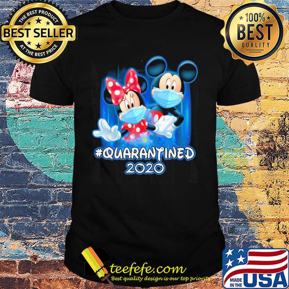 Mickey and Minnie quarantined 2020 mask Disney shirt