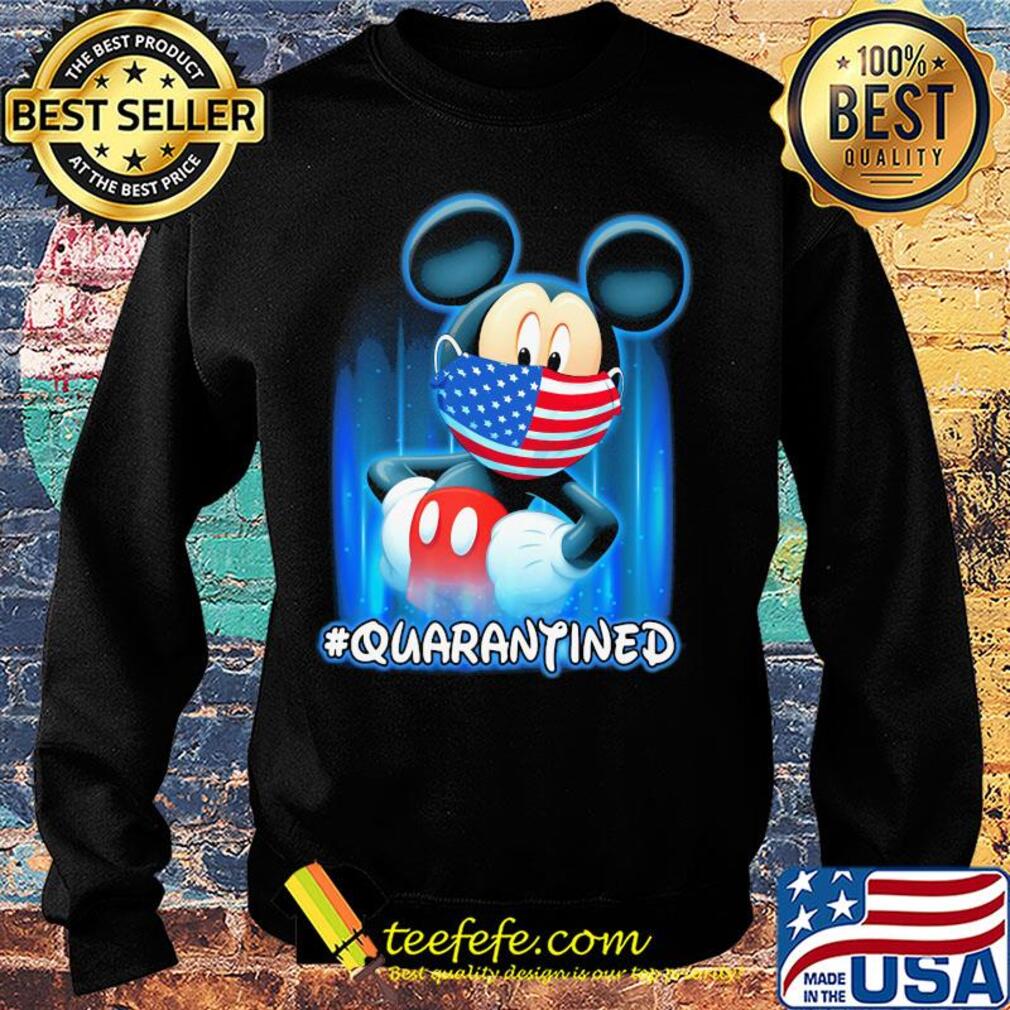 Mickey mouse quarantined American flag mask Disney s Sweater Mickey mouse quarantined American flag mask Disney s Sweater