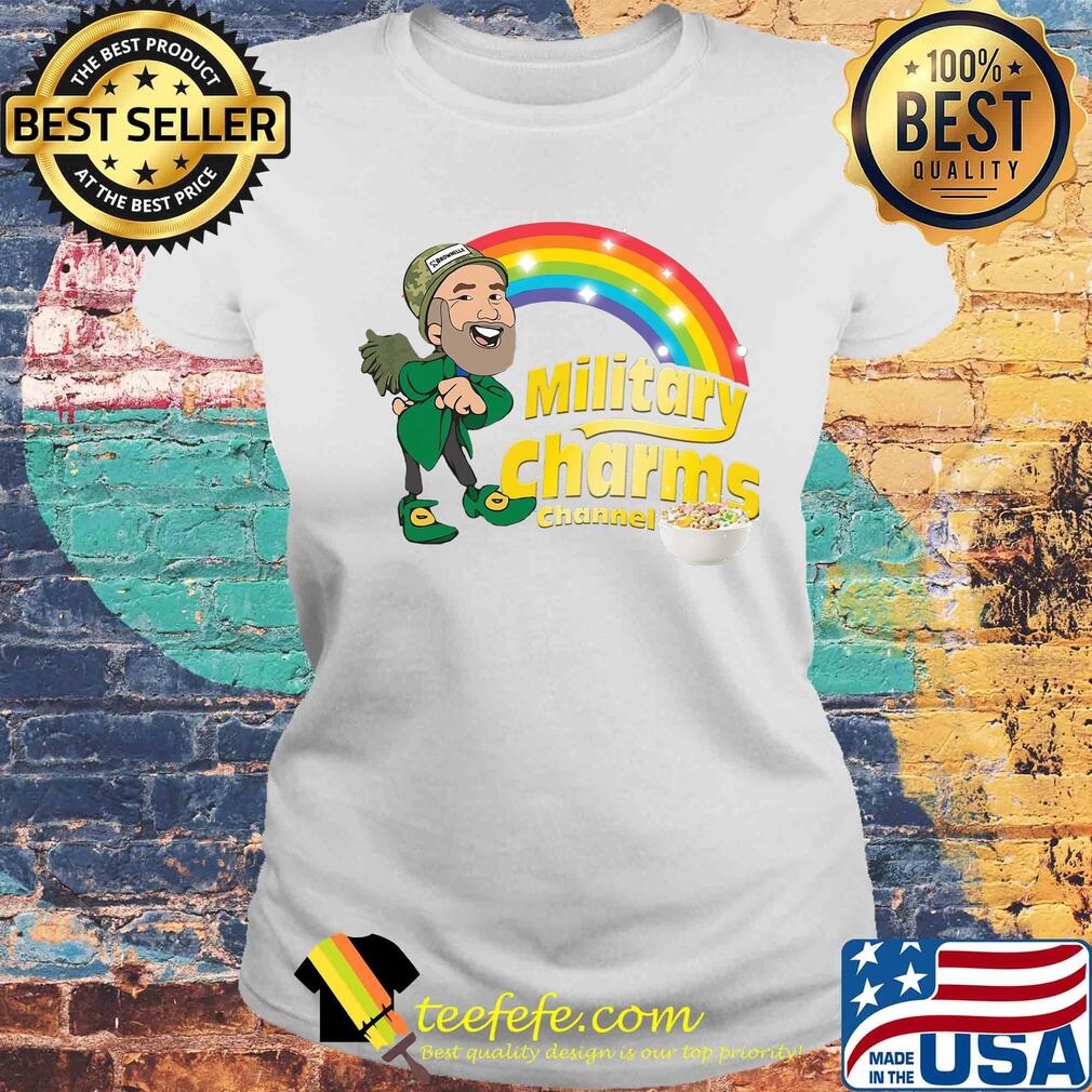 Military charms channel rainbow s Laides tee Military charms channel rainbow s Laides tee