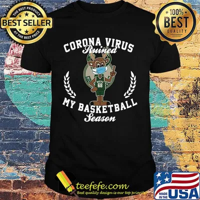 Milwaukee Bucks 68 corona virus ruined my basketball season shirt