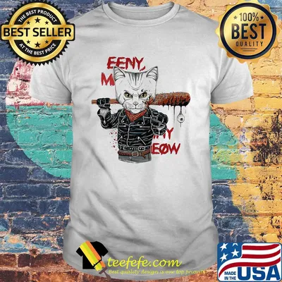 Negan cat eeny meeny miny meow shirt