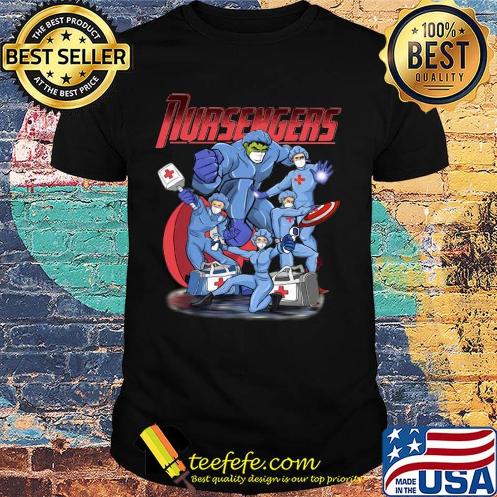 Nursengers hulk thor wonder woman caption shirt