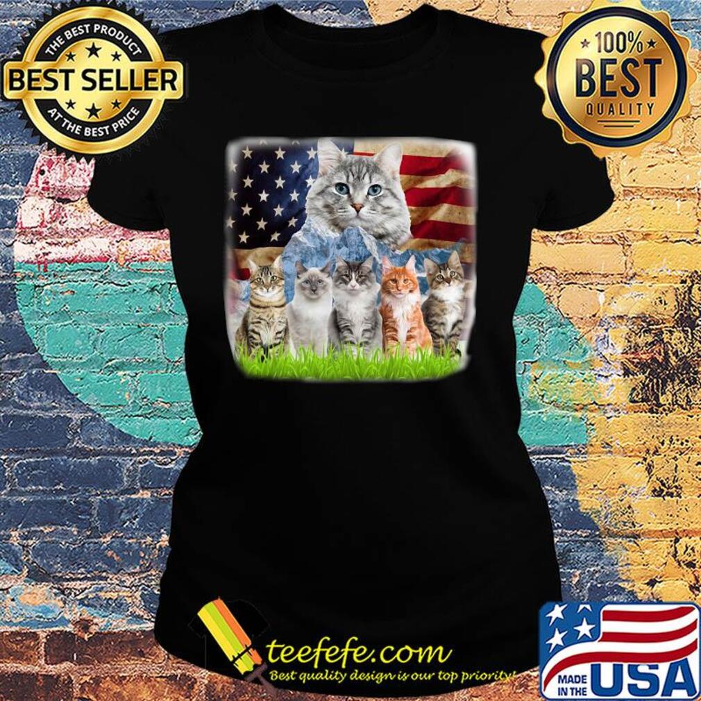 Official cats mountain american flag s Ladies tee Official cats mountain american flag s Ladies tee