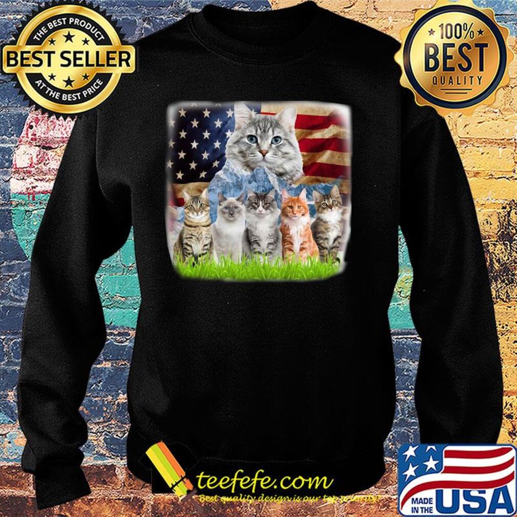 Official cats mountain american flag s Sweater Official cats mountain american flag s Sweater