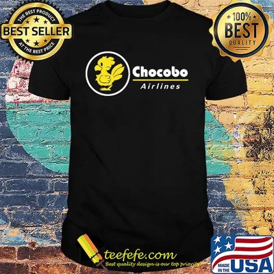 Official chocobo airlines logo shirt
