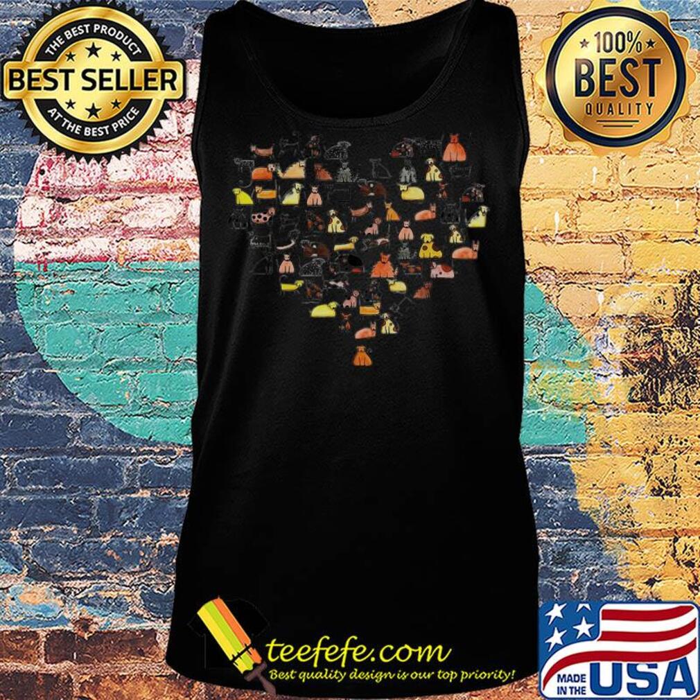 Official Dogs Shaped Heart s Tank top Official Dogs Shaped Heart s Tank top