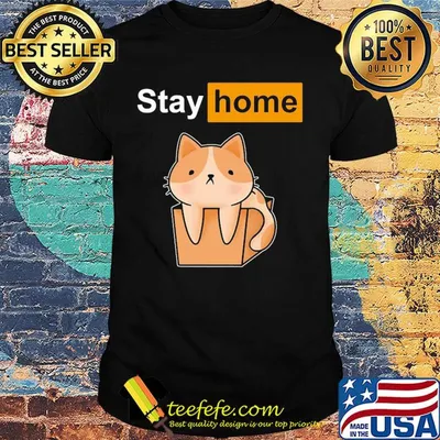 Official Stay home Cat shirt
