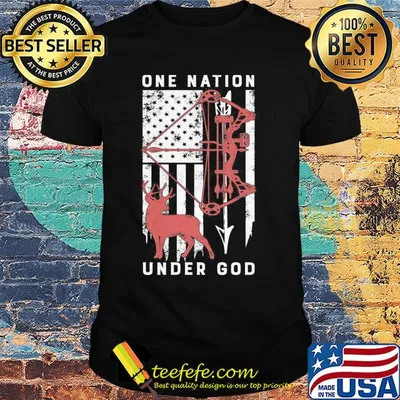 One nation under god American flag veteran shirt