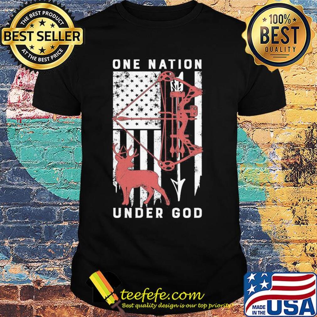 One nation under god American flag veteran shirt