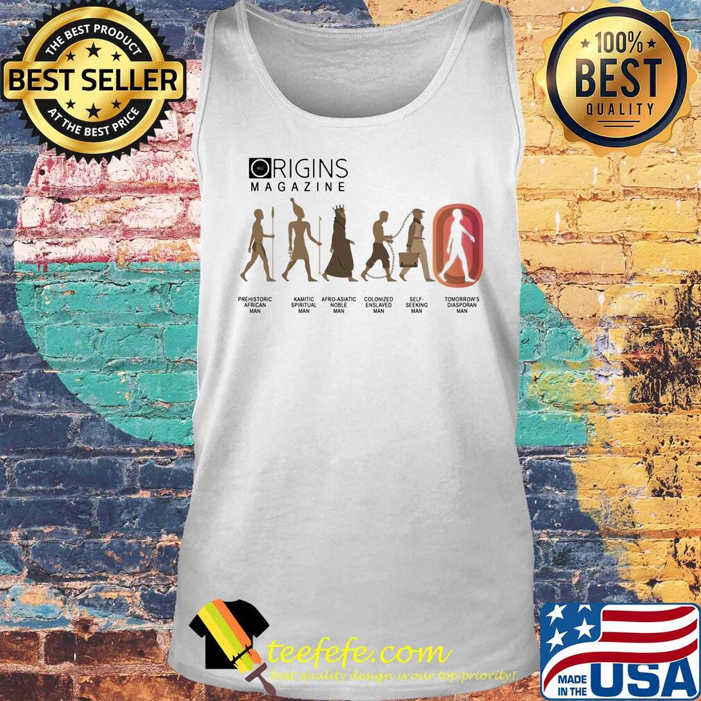 Origins magazine prehistoric african man kemetic spiritual afro asiatic noble colonized enslaved self seeking tomorrow's diasporan man s Tank top Origins magazine prehistoric african man kemetic spiritual afro asiatic noble colonized enslaved self seeking tomorrow's diasporan man s Tank top