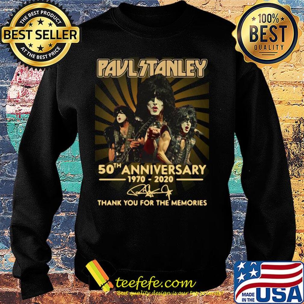 Paul Stanley 50th anniversary 1970-2020 signature thank you for the memories s Sweater Paul Stanley 50th anniversary 1970-2020 signature thank you for the memories s Sweater