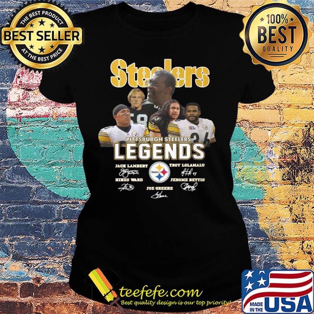 pittsburgh steelers legends jack landert troy leolulu joe greed team signatures s Ladies tee pittsburgh steelers legends jack landert troy leolulu joe greed team signatures s Ladies tee