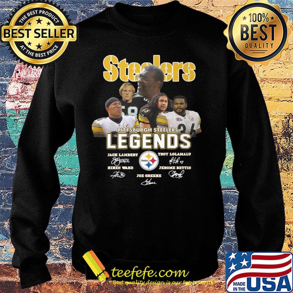 pittsburgh steelers legends jack landert troy leolulu joe greed team signatures s Sweater pittsburgh steelers legends jack landert troy leolulu joe greed team signatures s Sweater