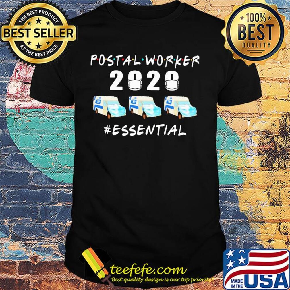 Postal worker 2020 essential mask covid-19 shirt