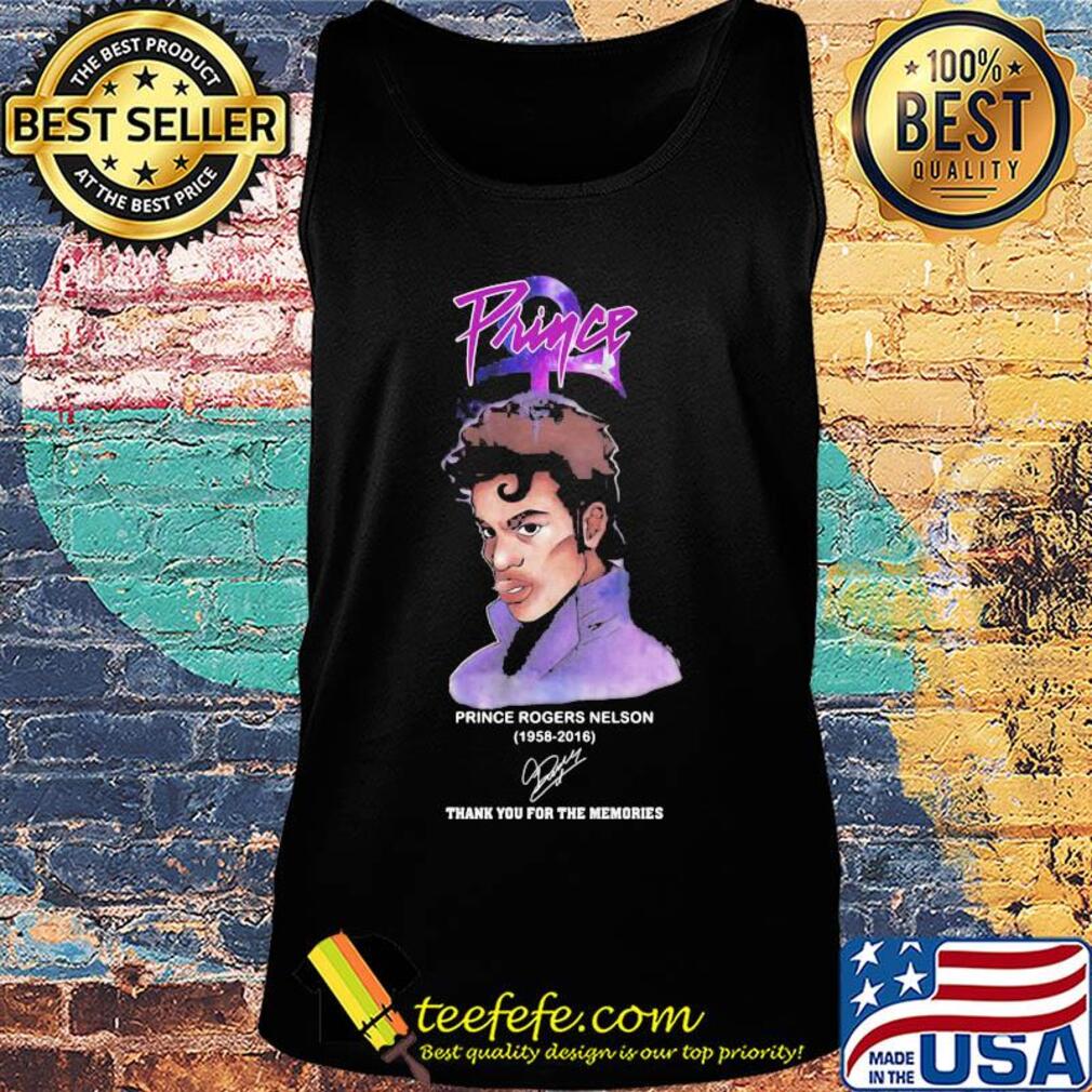 Prince rogers nelson 1958 2016 thank you for the memories signature s Tank top Prince rogers nelson 1958 2016 thank you for the memories signature s Tank top