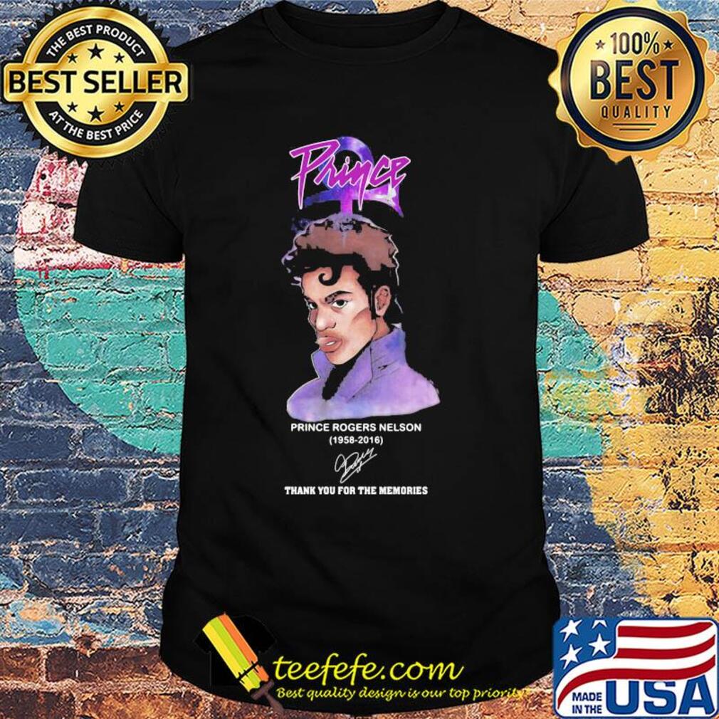 Prince rogers nelson 1958 2016 thank you for the memories signature shirt Prince rogers nelson 1958 2016 thank you for the memories signature shirt
