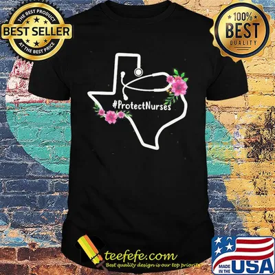 Protect nurse map flower shirt