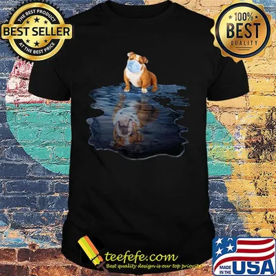 Pug dogs mask mirror water shirt