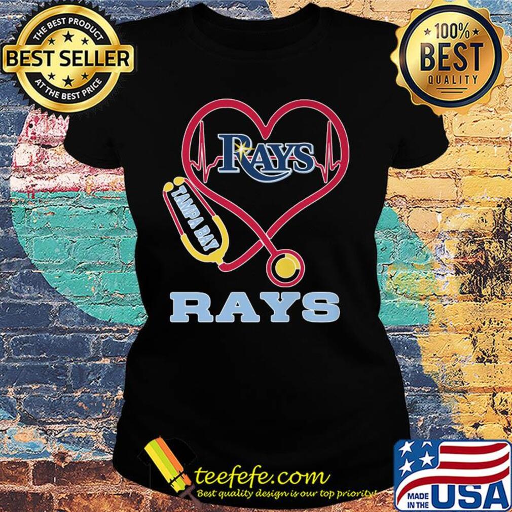 Rays Tampa bay hearbeat Stethoscope s Ladies tee Rays Tampa bay hearbeat Stethoscope s Ladies tee