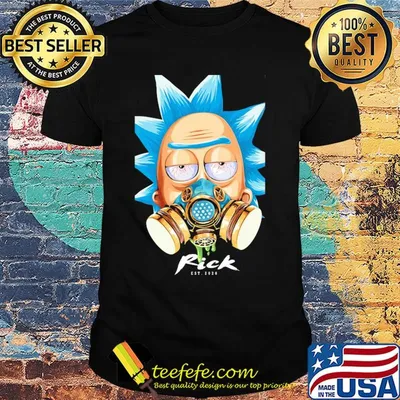 Rick with gas mask est 2020 covid-19 shirt