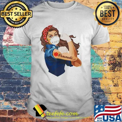 Rosie the Riveter pandemic mask shirt