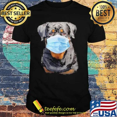 Rottweiler face mask covid-19 shirt