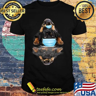 Rottweilers mask water mirror shirt