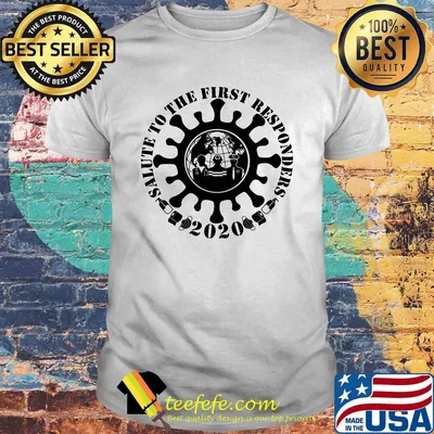 Salute to the first responders 2020 mask toilet paper shirt
