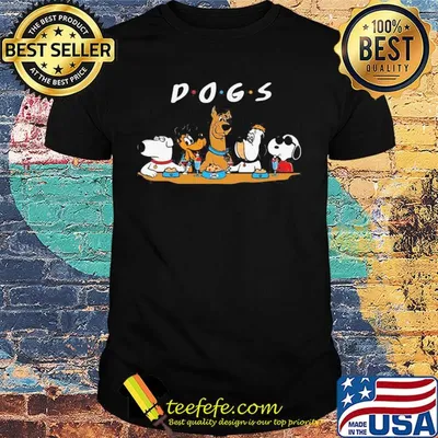 Scooby-doo snoopy dogs friends shirt