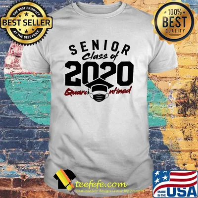 Senior class of 2020 quarantined graduating mask covid-19 shirt