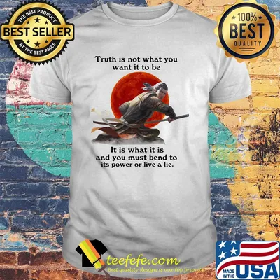 Shadow fight truth is not what you want it to be it is what it is and you must bend to its power or live a lie shirt