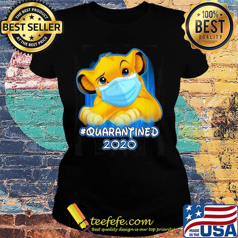 Simba quarantined 2020 Disney mask Covid-19 s Ladies tee Simba quarantined 2020 Disney mask Covid-19 s Ladies tee