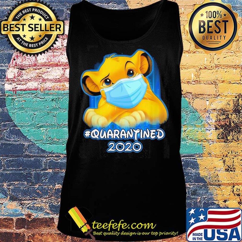 Simba quarantined 2020 Disney mask Covid-19 s Tank top Simba quarantined 2020 Disney mask Covid-19 s Tank top