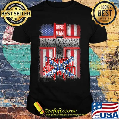 Simple man lynyrd skynyrd jesus american flag shirt