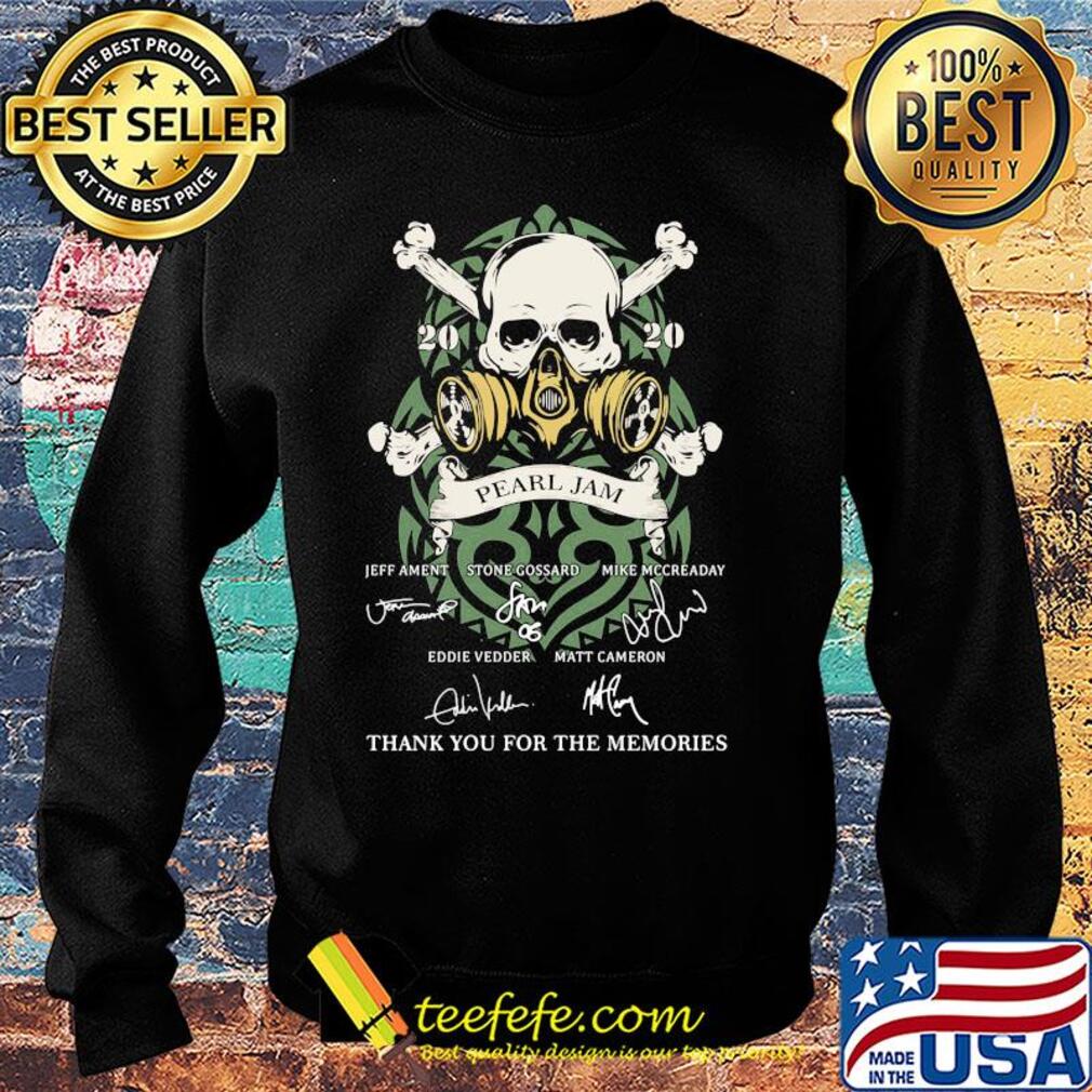 Skull 2020 pearl jam thank you for the memories signatures s Sweater Skull 2020 pearl jam thank you for the memories signatures s Sweater