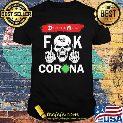 Skull depeche mode fuck coronavirus 2020 shirt