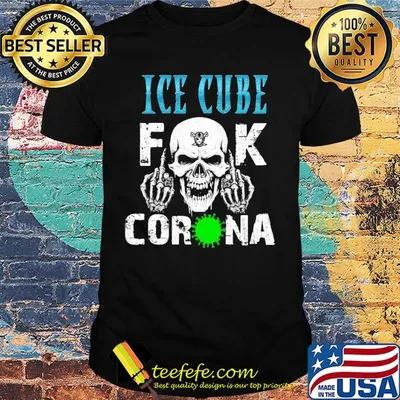 Skull ice cube fuck coronavirus shirt