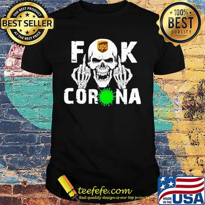 Skull ups fuck coronavirus shirt