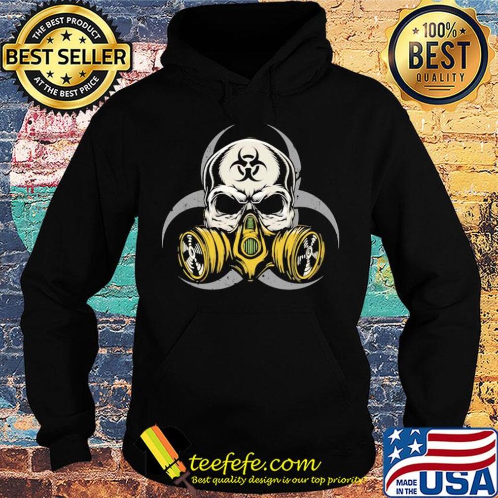 Skull with gas mask biohazard symbol s Hoodie Skull with gas mask biohazard symbol s Hoodie