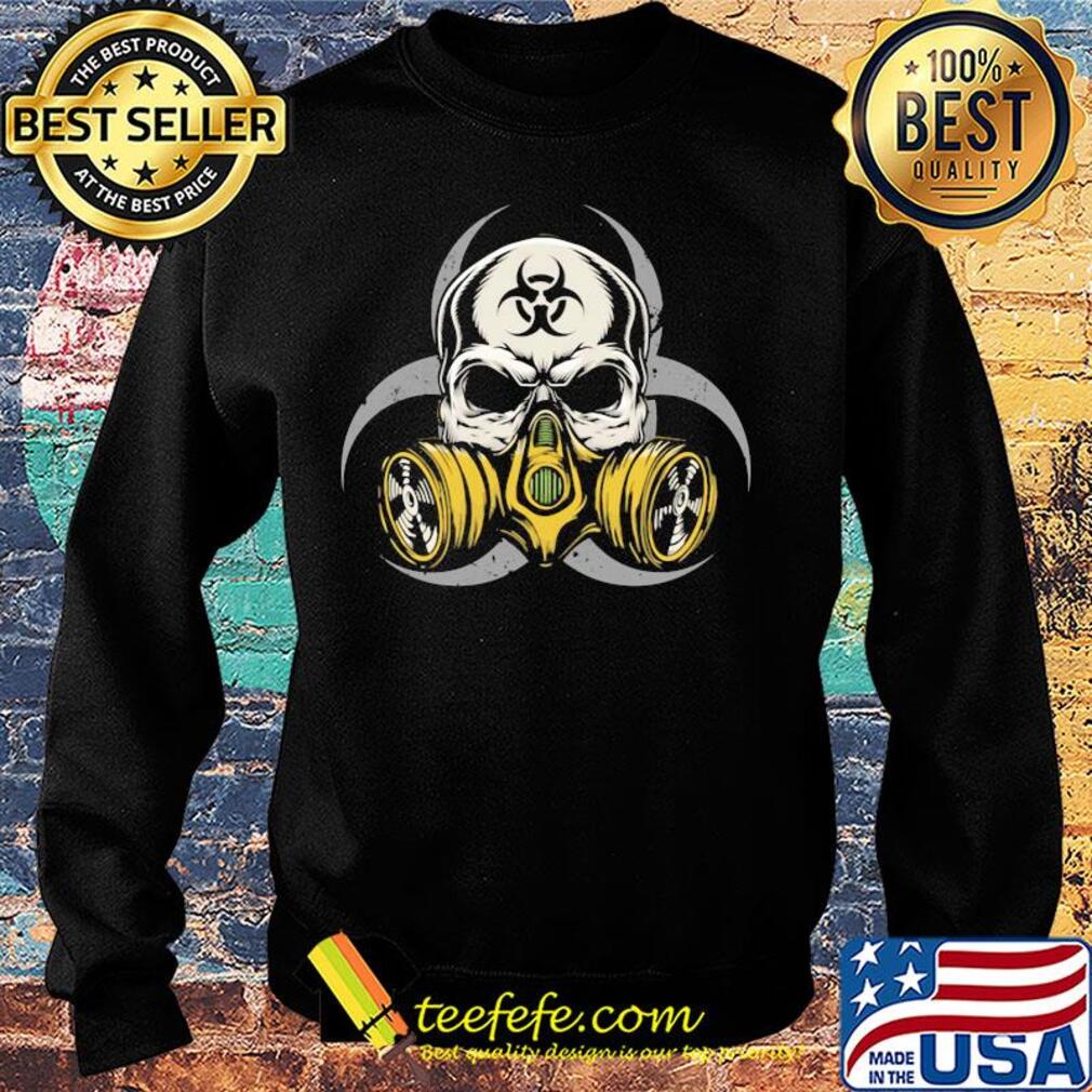 Skull with gas mask biohazard symbol s Sweater Skull with gas mask biohazard symbol s Sweater