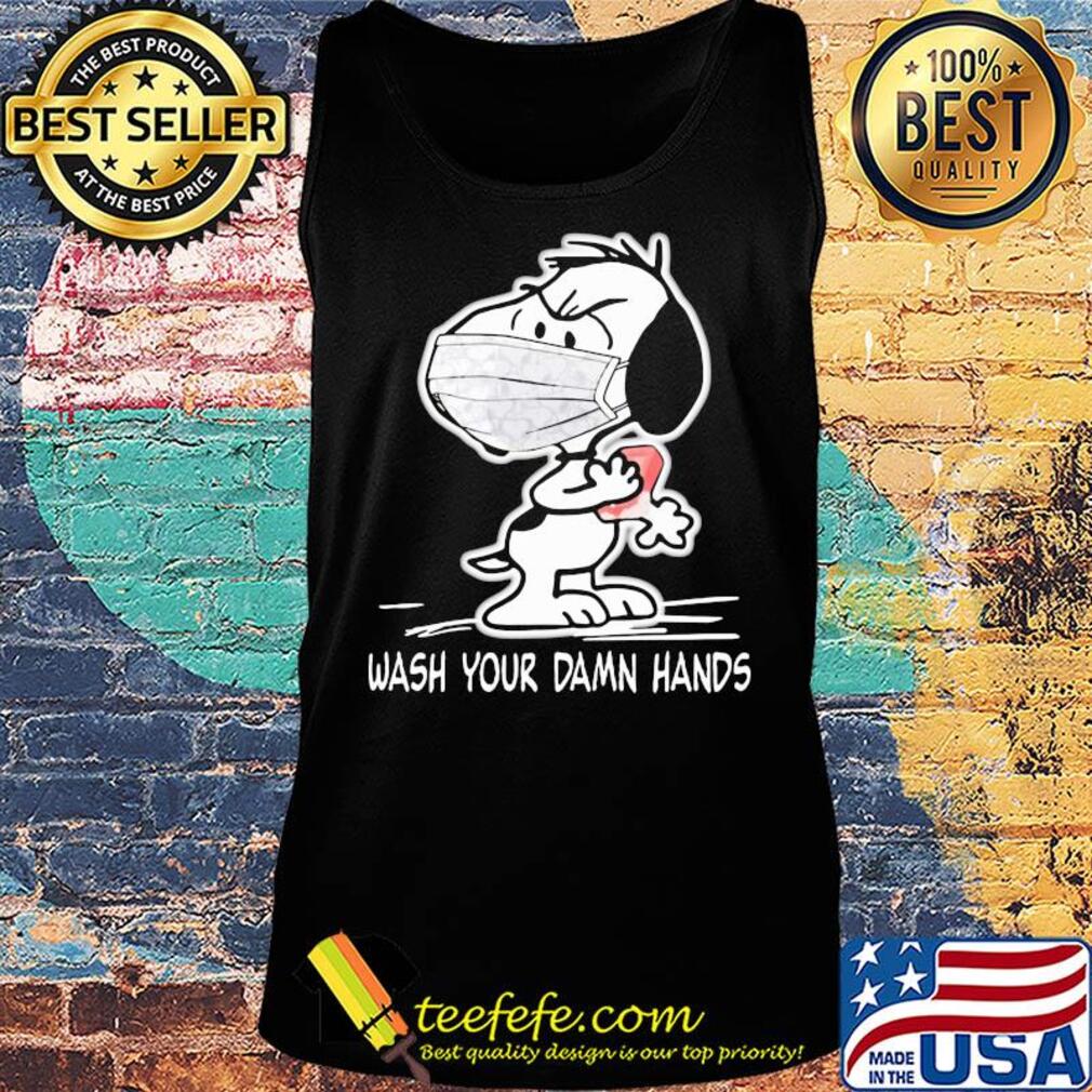 Snoopy wash your damn hands mask s Tank top Snoopy wash your damn hands mask s Tank top