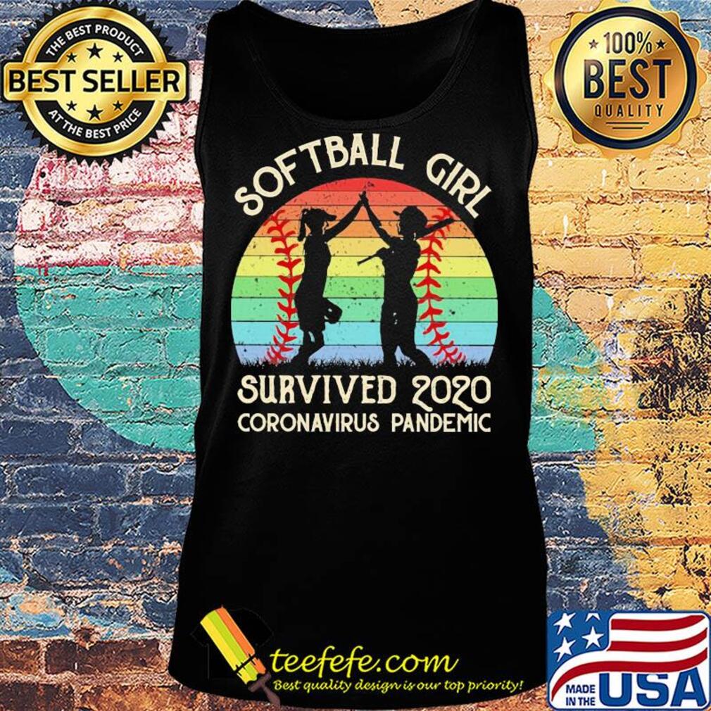 Softball girl survived 2020 coronavirus pandemic vintage s Tank top Softball girl survived 2020 coronavirus pandemic vintage s Tank top