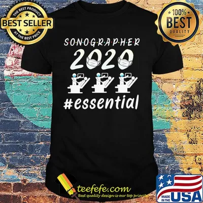 Sonographer 2020 mask essential shirt