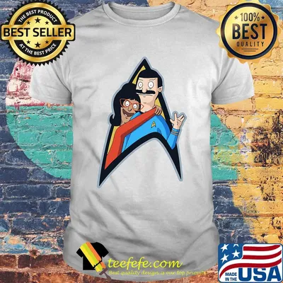 Star Trek Bob's Burgers And Linda Belcher Hug Bob Belcher Shirt
