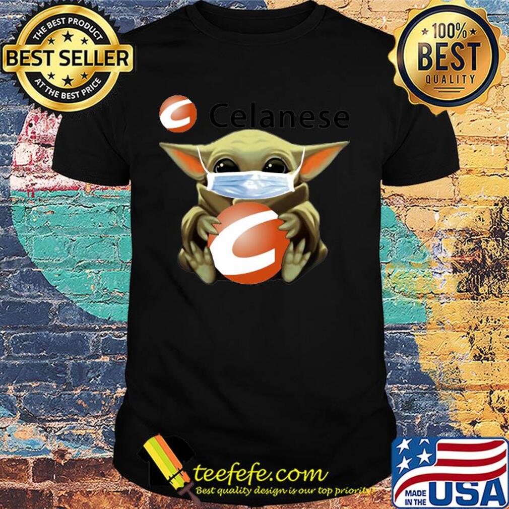 Star wars baby yoda hug Celanese mask covid-19 shirt
