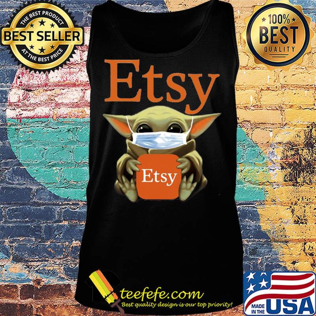 Star wars baby yoda hug etsy mask covid-19 s Tank top Star wars baby yoda hug etsy mask covid-19 s Tank top
