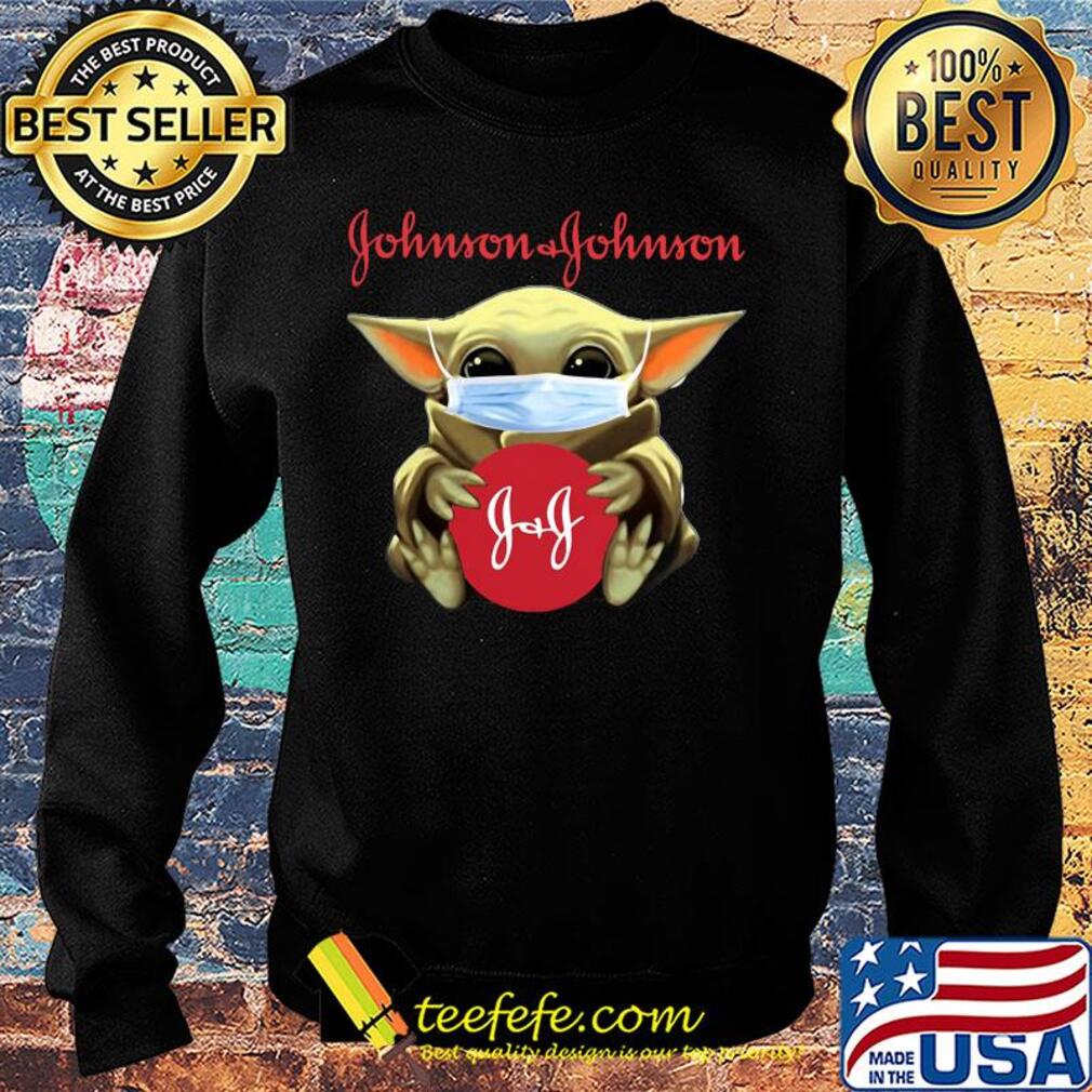 Star wars baby yoda hug Johnson & Johnson mask covid-19 s Sweater Star wars baby yoda hug Johnson & Johnson mask covid-19 s Sweater