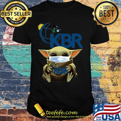 Star wars baby yoda hug kbr mask covid-19 shirt