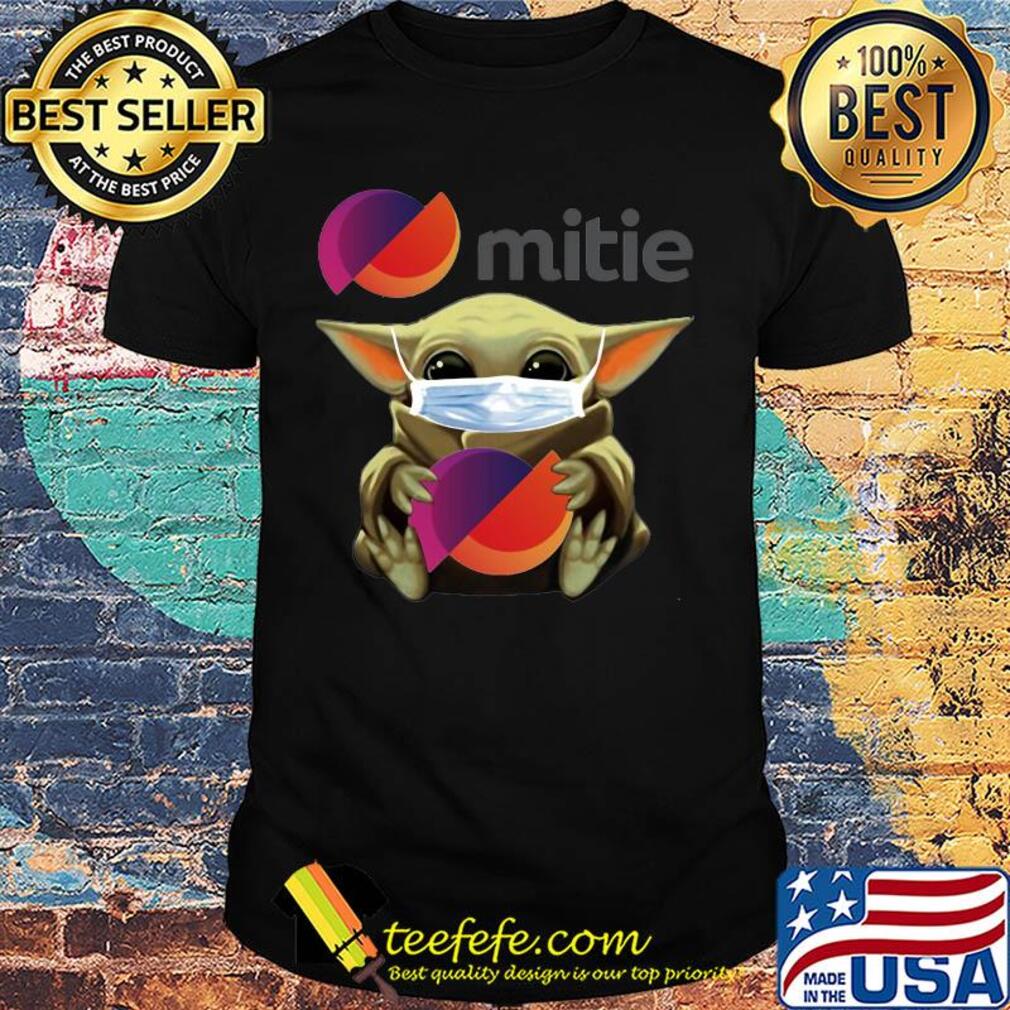 Star wars baby yoda hug mitie mask covid-19 shirt