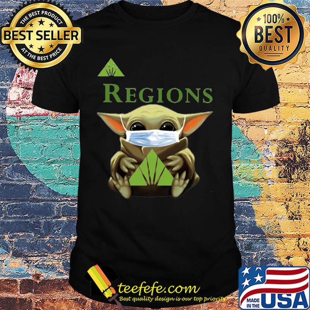 Star wars baby yoda hug regions mask covid-19 shirt